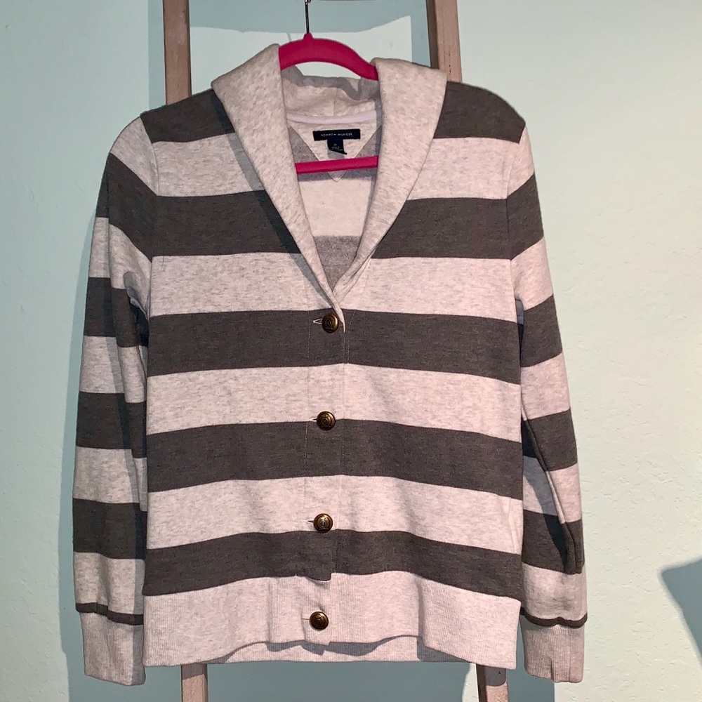 Tommy Hilfiger Striped Cardigan Sweater